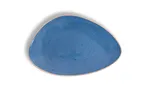 image of Ariane Porcelain AISARN264011029 Triangle Plate, 11 3/7" (29 Cm), Twister Blue, Porcelain - 6/Case