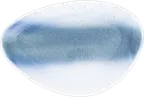 image of Ariane Porcelain AISARND65011021 Triangular China Plate 8 1/4" Porcelain, Lir White Matt - 12/Case