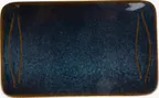 image of Ariane Porcelain ALPARND53011003 Rect Platter, 12 3/5" x 6", Porcelain, Splash Denim Sage - 6/Case