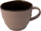 image of Ariane Porcelain ALPARND53044023 7oz Porcelain Cup, Denim Inside, Sage Outside – 12/Case