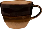 image of Ariane Porcelain ALPARND63044009 3oz Splash Edge Sahara Porcelain Cups, Non-Stackable, 12/Case