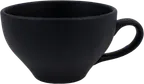 image of Ariane Porcelain AMKARN259044030 Mokka Cup 10-12 oz Black Dazzle Porcelain Cups - 6/Case
