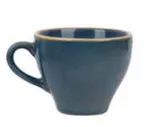 image of Ariane Porcelain AMKARNA87044007 Mokka Cup, 2 3/8 Oz, Reactive Sapphire, Porcelain - 12/Case
