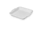 image of Ariane Porcelain AOTARN000011022 Ivory Square China Plate 8 2/3" x 7 7/8" Porcelain - 3/Case
