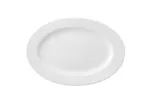 image of Ariane Porcelain APRARN000015045 Oval Ivory Porcelain Platter 17 5/7" x 12 2/5" - 3/Case