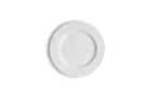 image of Ariane Porcelain APRARN000018024 China Plate, 9 4/9" (24 cm) Ivory Curved Edge, Narrow Rim - 12/Case