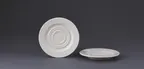 image of Ariane Porcelain APRARN120014013 Ivory Eclipse Porcelain Saucer, 5 1/8" Round, 12/Case