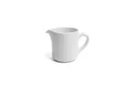 image of Ariane Porcelain APRARN120064025 Ivory Eclipse Creamer Pitcher 8.44oz Porcelain Handle - 12/Case