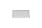 image of Ariane Porcelain ARRARN000011015 Rectangle Plate, 6.19" x 3", Ivory, Porcelain - 12/Case