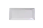image of Ariane Porcelain ARRARN000011018 Ivory Rectangle China Plate 7" x 3 1/2" 18x9cm Porcelain – 12/Case