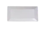image of Ariane Porcelain ARRARN000011023 Rectangle Plate, 9 1/4" x 4 1/2", Ivory, Porcelain - 6/Case