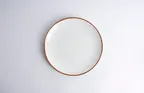 image of Ariane Porcelain AVCARN205011021 Coupe Round Rimless Plate, 8 1/4" Terra Arena Porcelain – 12/Case