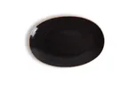 image of Ariane Porcelain AVCARN263015036 Oval China Plate, 14 1/6" (36 cm), Color-Twister Mokka, Porcelain - 6/Case