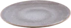 image of Ariane Porcelain AVCARNC78011027 10 5/8" Round Rimless China Plate, Reactive Dawn Porcelain, 6/Case