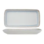 image of Ariane Porcelain DGNARN11L011028 Rectangle Plate, 11" x 5 1/2", Porcelain, Athena - 6/Case