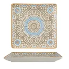 image of Ariane Porcelain DJSARN05Z011005 Juliet Square Platter, 10 5/8" x 10 5/8", Porcelain, Tangier, 6/Case