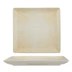 image of Ariane Porcelain DJSARN09S011005 Square Porcelain Platter, 10 5/8" x 10 5/8" Paros Sand, 6/Case