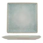 image of Ariane Porcelain DJSARN09T011005 Square China Platter, 10 5/8" × 10 5/8" (27×27 cm), Aqua – 6/Case