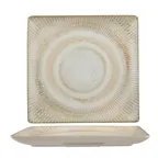 image of Ariane Porcelain DJSARN09U011005 Square Platter, 10 5/8" x 10 5/8", Paros Shell Sand, 6/Case