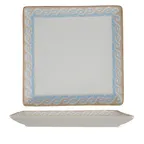 image of Ariane Porcelain DJSARN11L011005 Juliet Square Platter 10 5/8" x 10 5/8" Porcelain Athena - 6/Case