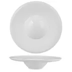 image of Ariane Porcelain DLGARN11Q012028 China Plate, 11" Deep Rim, Crackle Porcelain - 6/Case