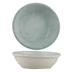 image of Ariane Porcelain DMNARN09T101030 Miniature Round Plate 3" x 1" (2.75"), Paros Aqua Porcelain 18/Case