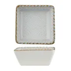 image of Ariane Porcelain DMNARN11L101002 Miniature Squire Round Plate 2 3/4" x 2 3/4", Porcelain, 18/Case