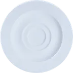 image of Ariane Porcelain DPRARN13B014013 Prime Saucer, 5.125" Glacier Mineral, Porcelain, Square - 12/Case