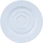 image of Ariane Porcelain DPRARN13B014015 Saucer, 6" (15 Cm), Glacier, Porcelain, Square - 12/Case
