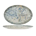 image of Ariane Porcelain DTIARN05M015002 Oval China Plate, 11" (28 Cm), Titanium, Palma - 12/Case