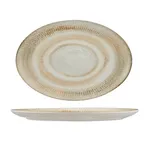 image of Ariane Porcelain DTIARN09U015002 Oval China Plate 7.8" Paros Shell Sand Porcelain – 12/Case
