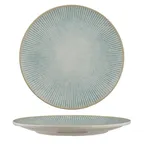 image of Ariane Porcelain DVCARN09T011021 - 12/Case Paros Aqua Coupe Round Rimless 8 1/4" Porcelain Plate