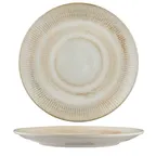 image of Ariane Porcelain DVCARN09U011018 Coupe Round Rimless Plate, 7" Paros Shell Sand Porcelain - 12/Case