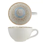 image of Ariane Porcelain DXRARN05Z044016 Luxury Cup, 5 2/5 Oz, Porcelain, Tangier, Non-Stackable - 12/Case