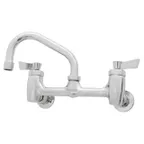 image of Fisher 13240 Faucet, Backsplash Mount, 8" Centers, 8" Swing Spout