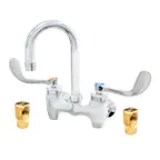image of Fisher 80690 Faucet, Backsplash Mount, 4" Centers, 6" Swivel Gooseneck Spout