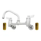 image of Fisher 91710 Faucet, 8' Adjustable Wall Mount with Nipples & 12" Swing Spout
