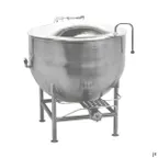 image of Legion LT-100 100 Gallon Floor Stationary 2/3 Steam Jacketed Direct Steam Kettle w/ Quad-Leg Base