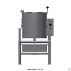 image of Legion TEH-5F-MV 5 Gallon Floor Tilting Full Steam Jacketed Electric Kettle w/ Quad-Leg Base