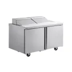 image of Delfield 4460NP-12 60" 2-Door Sandwich and Salad Prep Table, 12 Pans, 20.20 cu. ft.
