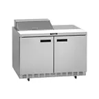 image of Delfield 4460NP-8 60" 2-Door Sandwich and Salad Prep Table, 8 Pans, Stainless Steel
