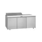 image of Delfield 4472NP-18M 72" 3-Section Mega Top Sandwich and Salad Prep Table, 18 Pans