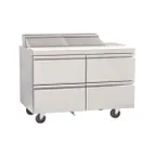 image of Delfield D4460NP-12 60" 2-Section Sandwich and Salad Prep Table, 4 Drawers, 12 Pans