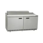 image of Delfield ST4460NP-18M 60" 2-Door Mega Top Sandwich and Salad Prep Table, 18 Pans