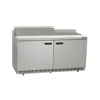 image of Delfield ST4460NP-8 60" 2-Door Sandwich and Salad Prep Table, 8 Pans, Stainless Steel
