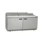 image of Delfield ST4464NP-12 64" 2-Door Sandwich and Salad Prep Table, 12 Pans, 21.6 cu. ft.