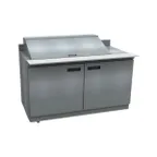 image of Delfield ST4464NP-12M 64" 2-Door Mega Top Sandwich and Salad Prep Table, 12 Pans