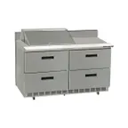 image of Delfield STD4448NP-8 48" 2-Section Sandwich and Salad Prep Table, 4-Drawer, 8 Pans, 16 Cu. Ft.