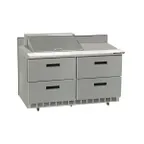 image of Delfield STD4464NP-8 64" 2-Section Sandwich and Salad Prep Table, 4 Drawers, 8 Pans, 21.6 cu. ft.