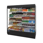 image of Federal Industries LMD7278R 73" Vertical Multi-Deck Open Air Merchandiser in Black, Remote Refrigeration